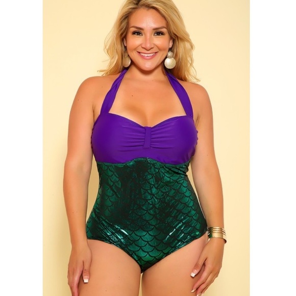 Other - Ariel little mermaid plus size bathing suit nwot